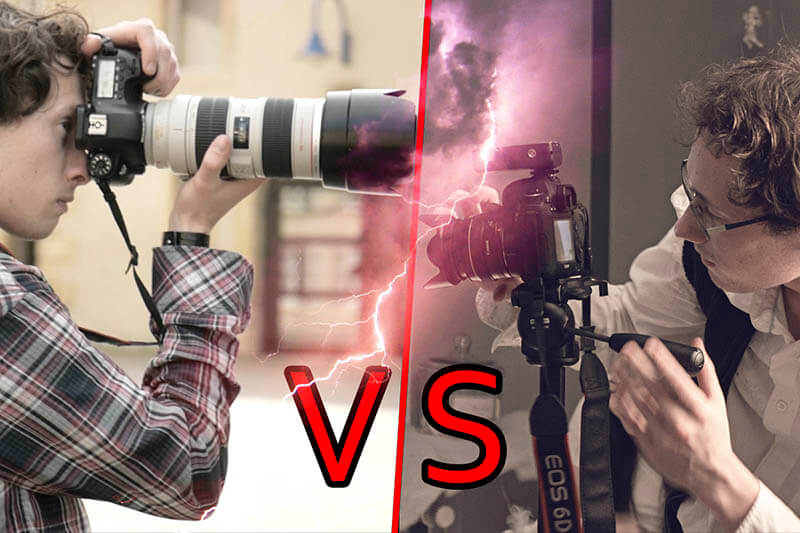 faire de la photo vs faire de la video