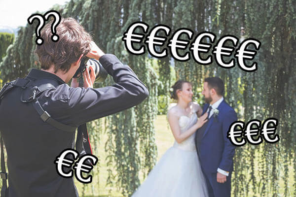 tarif de photographe de mariage
