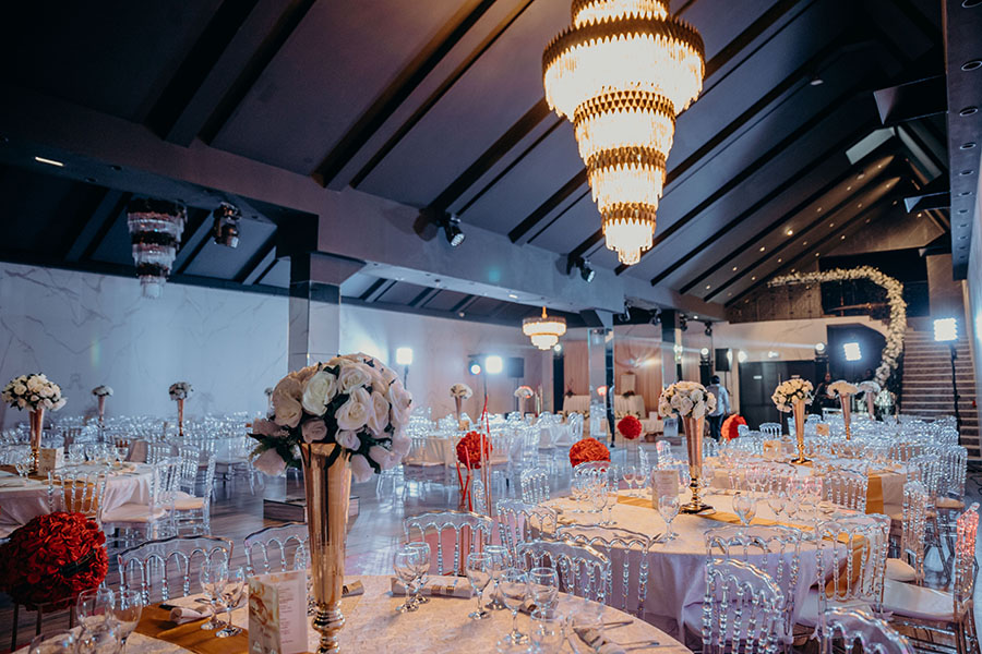 réception de mariage chic