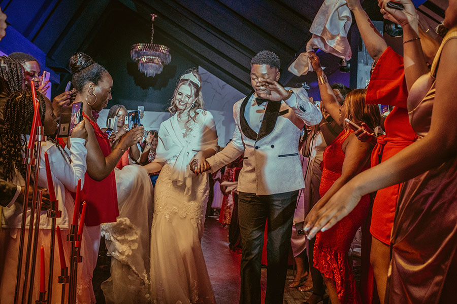 soirée de mariage chic