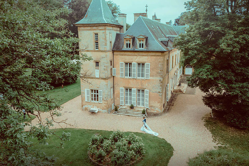 photo de mariage en drone