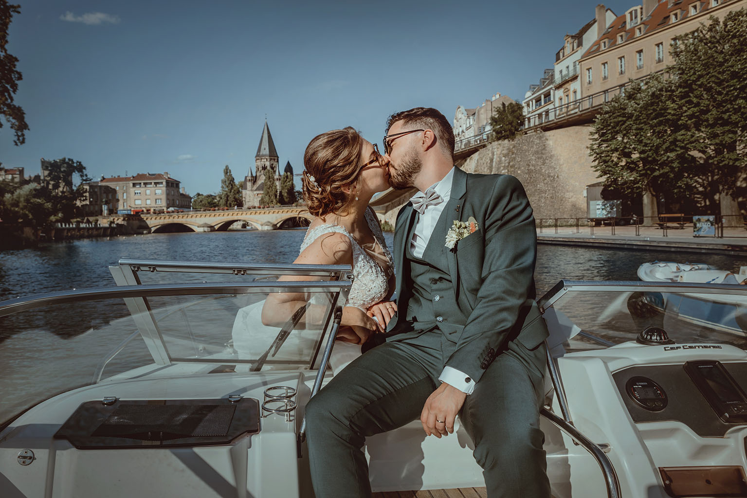 mariage en bateau à Metz