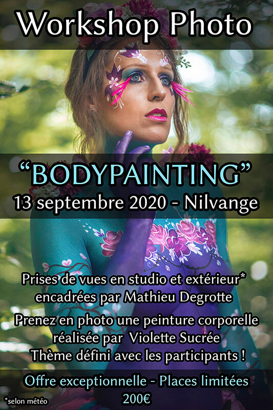 workshop photo body painting en Moselle